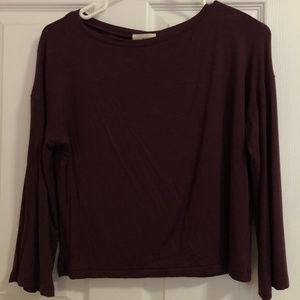 Wilfred free burgundy long sleeve shirt